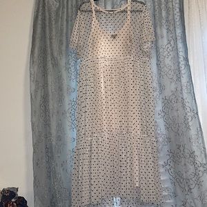 Torrid ivory mesh and flocked heart dress